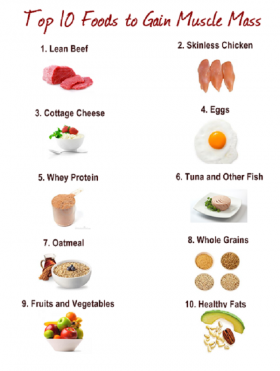 10 Muscle Gaining Foods