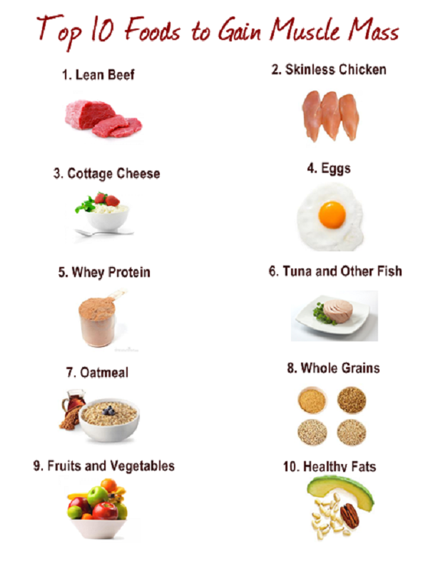 10 Foods to Gain Muscle