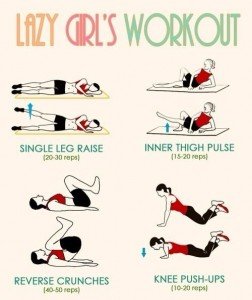 lazy girl's workout