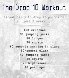 the drop 10 workout
