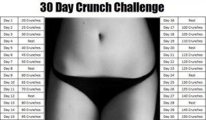 30 day crunch challenge