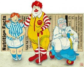 Fitness humor – Fast food mascots in 10 years