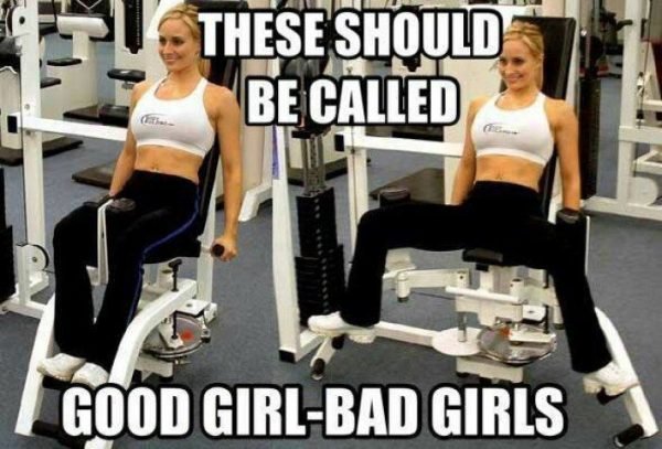 These should be called, Good Girl-Bad girl exercise.