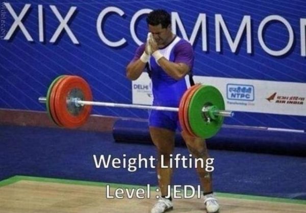 Weight Lifting. Level: Jedi.
