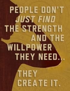 People dont just find the strength