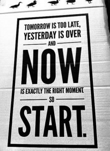 now exactly the right moment - now start